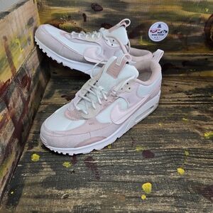 Nike Women's Air Max 90‎ Shoes Futura Barley Rose Sz 10, 10.5 DM9922-104 Pink